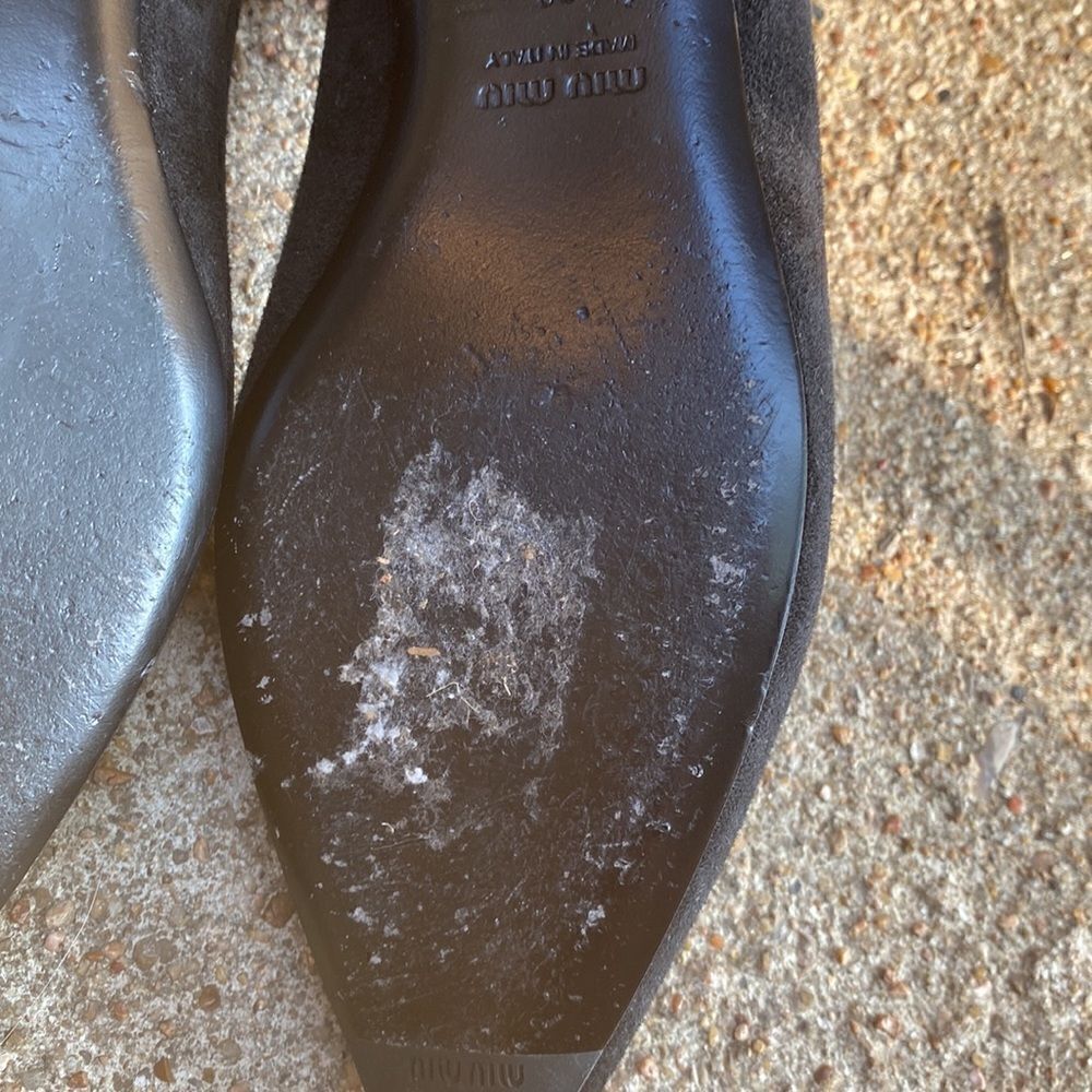 Miu Miu ballet flats black suede 38 - Picture 6 of 8
